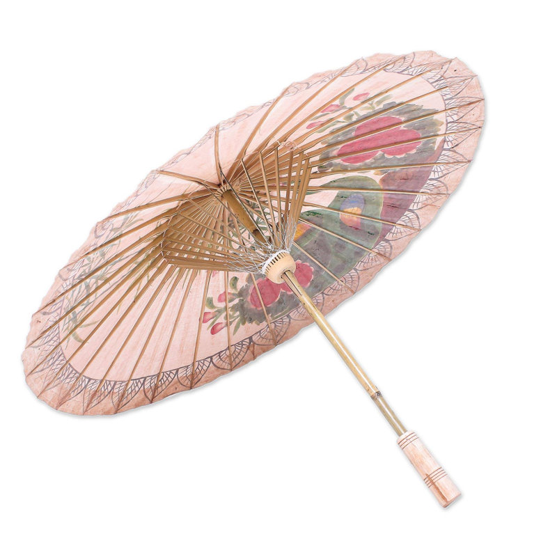 Sculpture parasol de jardin peacock Nazifa
