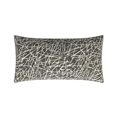 Abstract Feather Reversible Throw Pillow