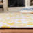 Berman Hand Tufted Wool/Cotton Floral Rug in Ivory/Gold-964409475