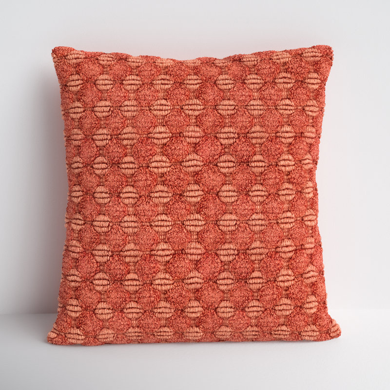 Roya Throw Pillow, Terracotta