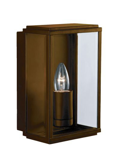 Caden 25cm H Outdoor Flush Mount, Rust Brown