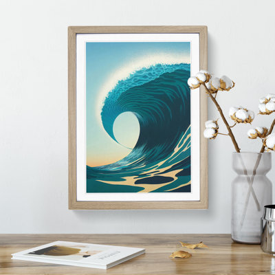 Ocean Wave At Sunrise No.2 - Framed Print