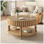 Table basse à cannelures avec rangement Mid-Century-129149264