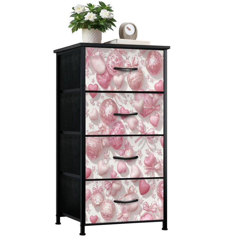 Commode 4 tiroirs à rangement vertical