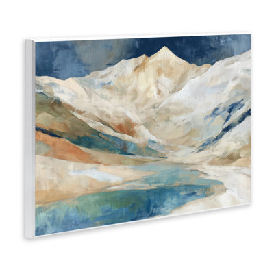 Glacial Valley in Alaska Range Wall Plaque, design by Chromatic Storm Studio