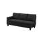 Canapé modulaire en L avec porte-gobelet en forme de L - Noir-Droite-131519062-131519065-131519061