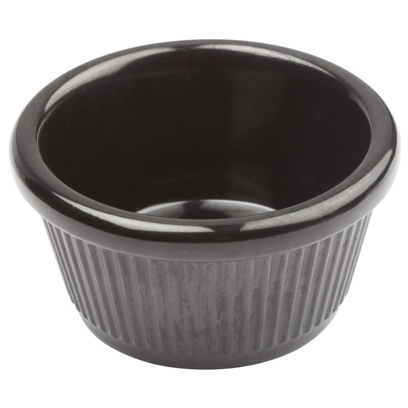 Melamine Rice Bowl, Black