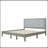 Solid Wood Platform Upholstered Headboard Bed-1504778051