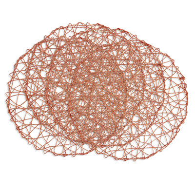 Napperon en cuivre scintillant 15 x 15 po, ensemble de 4