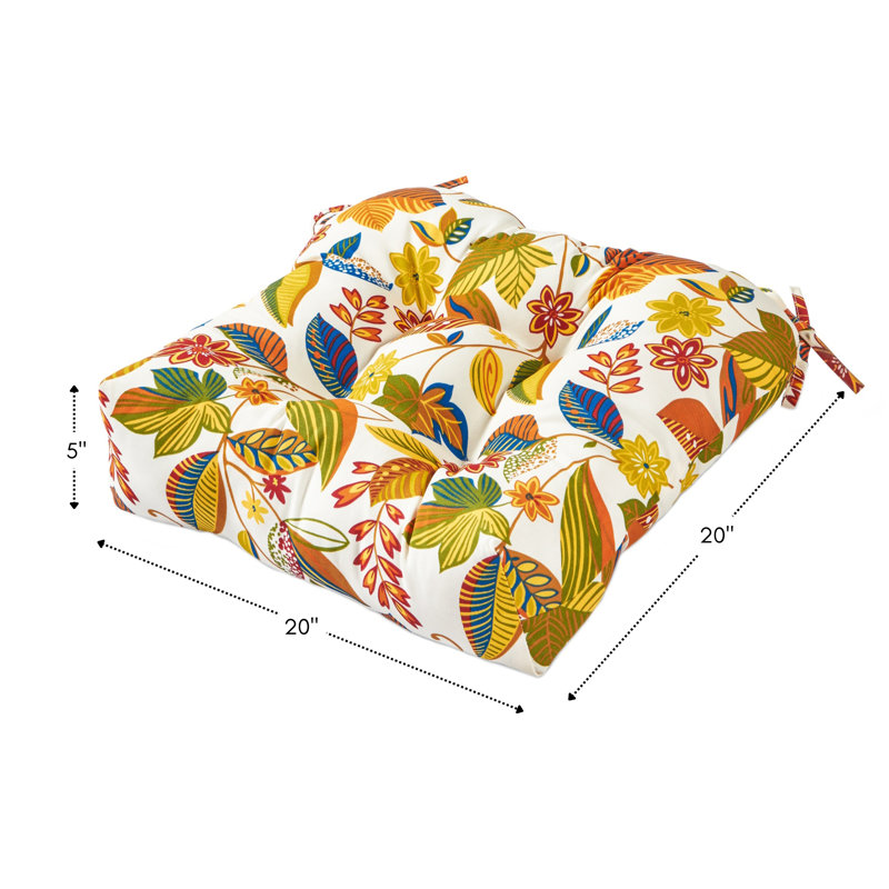 Outdoor Dining Chair Cushion, Esprit Multi