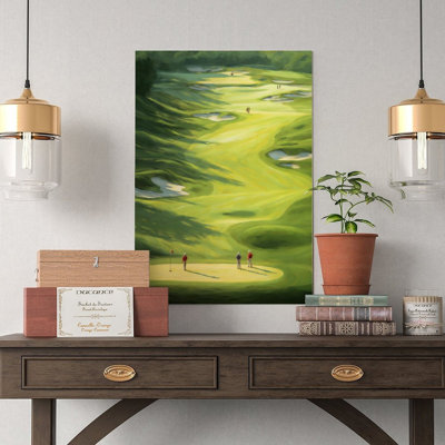 Canvas Wall Art Golf Course Landscape Painting Print Poster Vintage Poster Print Home Decor