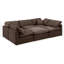 Ensemble modulaire de coin en velours 6 pièces Itala-94482515