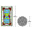 Red Anemone Tiffany-Style Window Panel