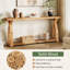 Console en bois massif de 63 po-1975350881