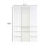 Ensemble de placard Ely, façade à miroir central, 7 tiroirs, 75 po, blanc