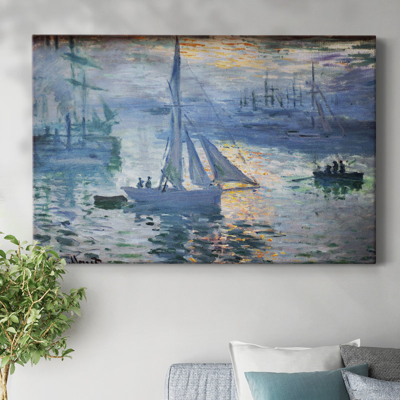 Monet - Toile tendue avec châssis, H 8 po x l 12 po