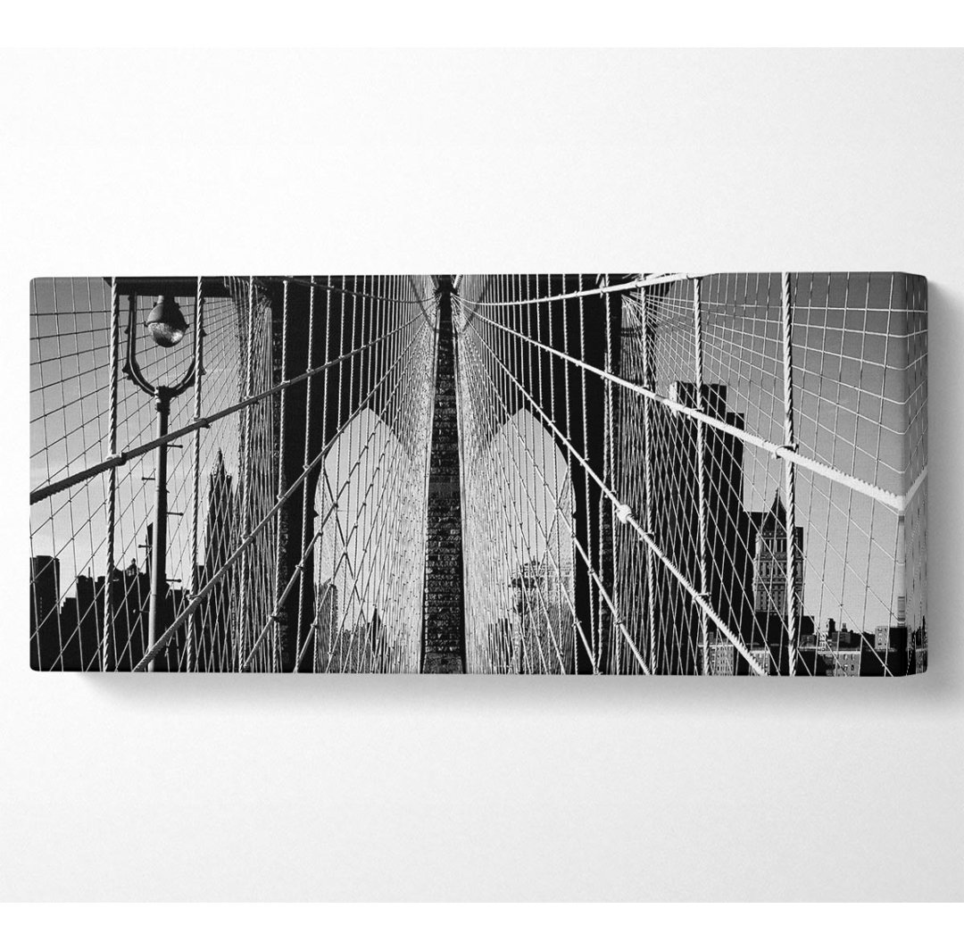 NYC Brooklyn Bridge Architekt B N W - Druck