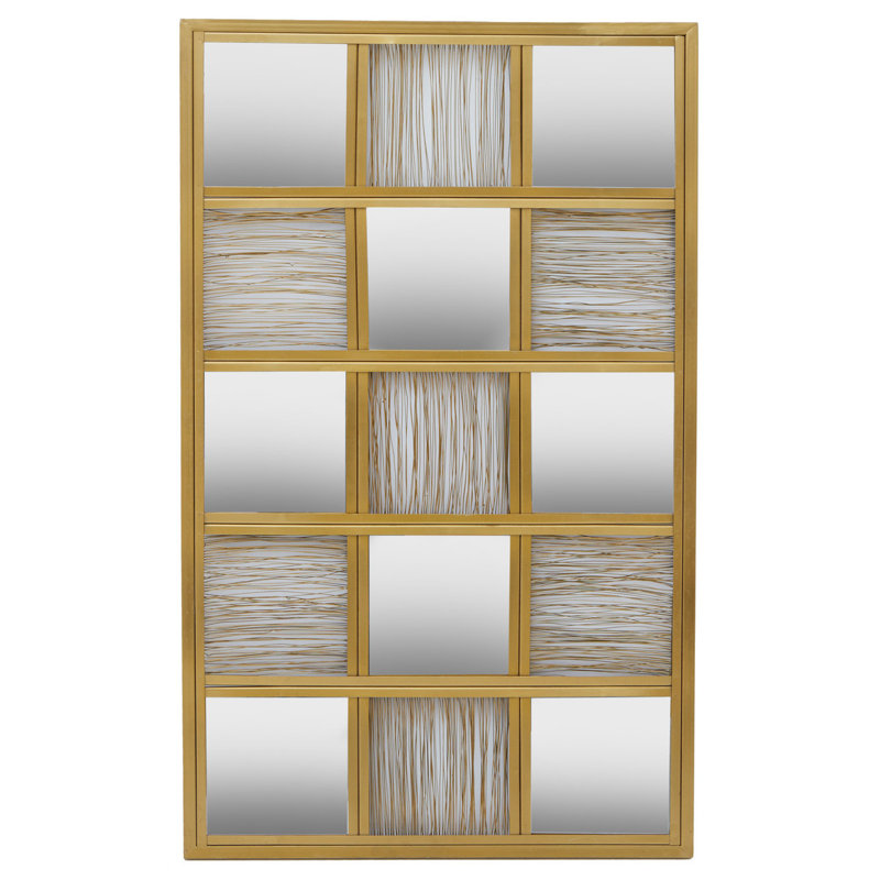 Bibeau Metal Flat Wall Mirror
