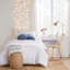 Harleson White Chenille Single Comforter -113924649