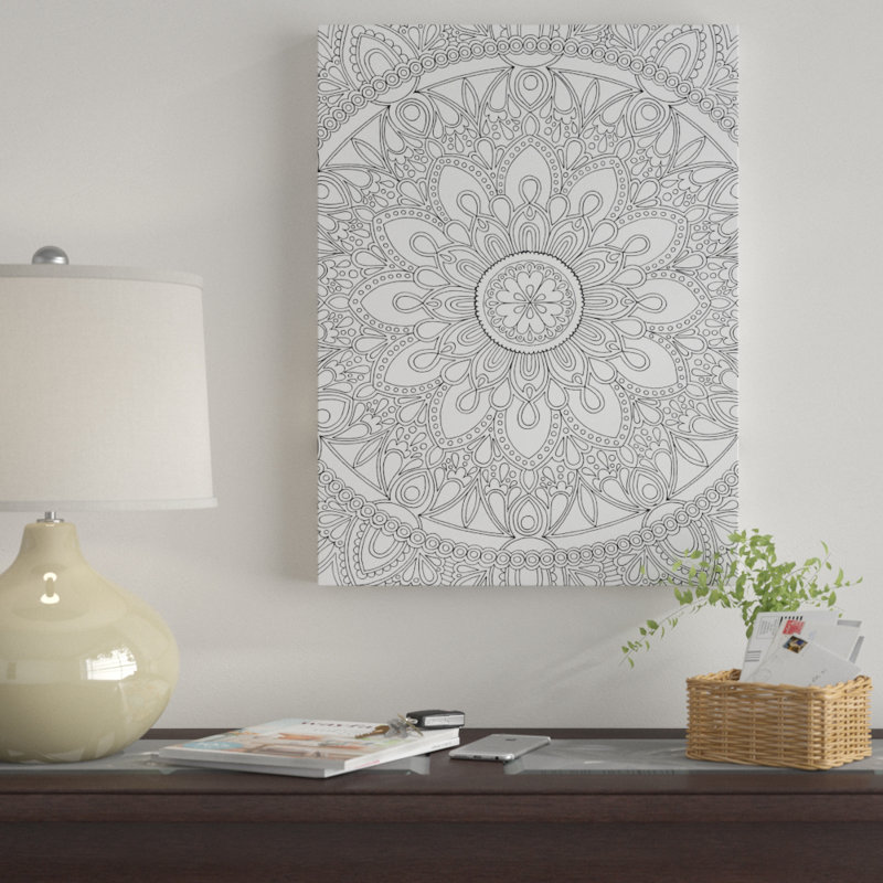 « délicieuse mandala », impression sur toile tendue, H 19 po x l 14 po x P 2 po