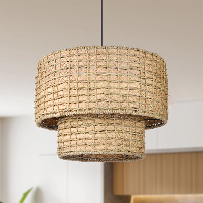 Luminaire suspendu en rotin 1 lumière Armenakis