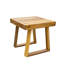 Rangée de salon en bois - Chaise et incrément de côté compact pour se détendre dans les environnements extérieurs comme le rassemblement de confort de patio-1339762323