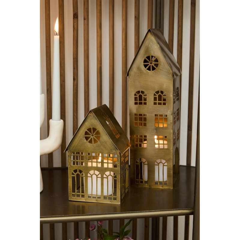 15.75'' H Metal Tabletop Lantern