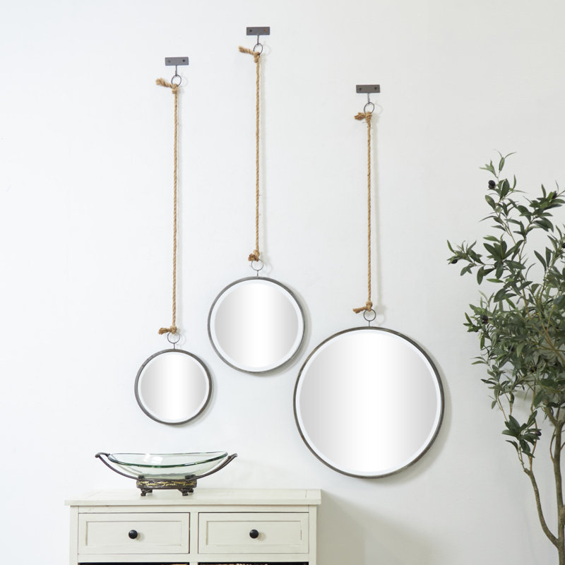 Ensemble de 3 miroirs muraux Cline