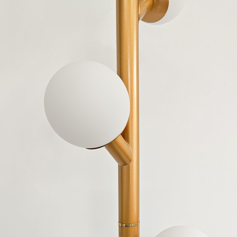 Lampe sur pied sphérique 5 lumières Gold Branch