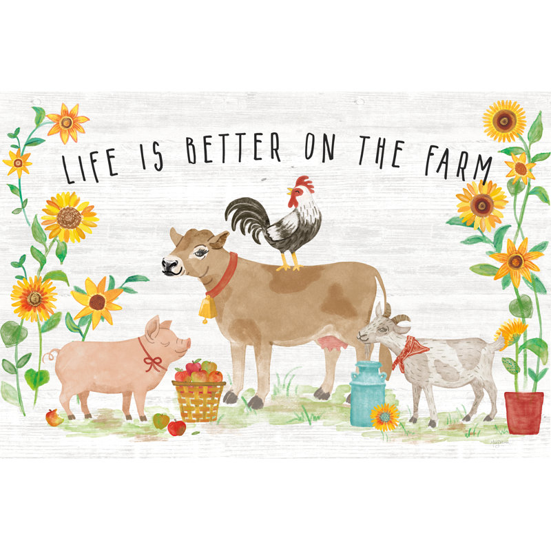 Farm Market I by Mary Urban - Painting Print, Wrapped Canvas, 51 cm H x 76 cm W