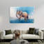 «Majestic Elephant Wading Peaceful Serene Tranquil Elephant Nature Wildlife», art mural-129004815