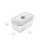Fresh & Easy Glass Airtight Meal Prep 0.95 Qt Food Storage Container
