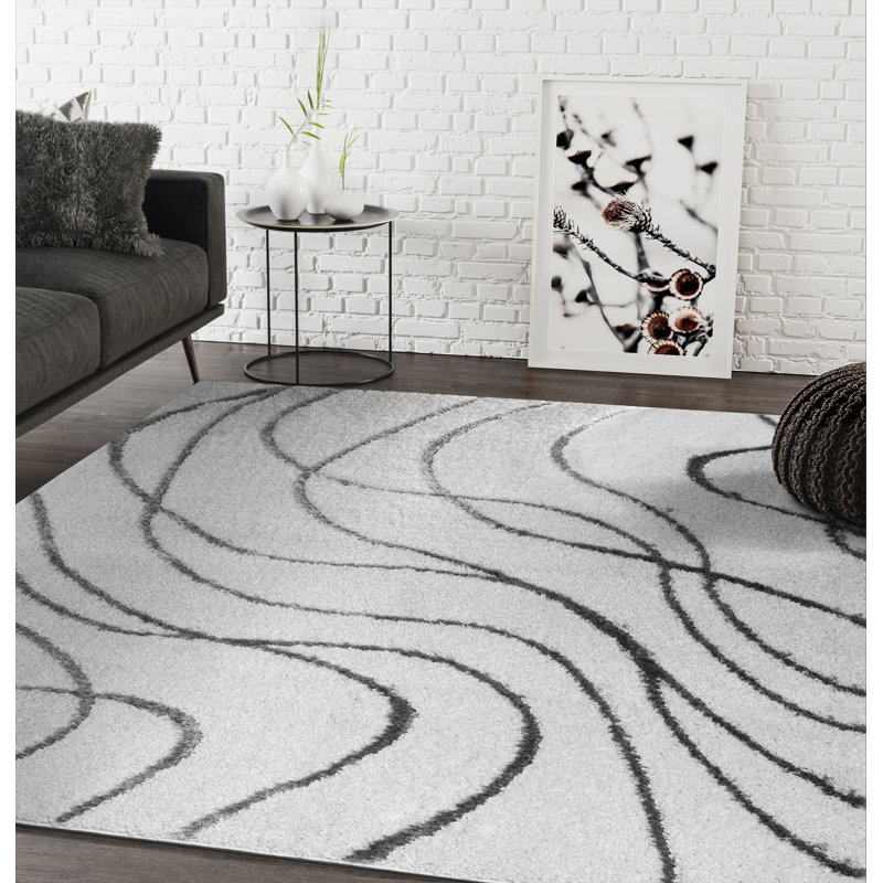 Zhenyu Abstract Indoor Rug, Rectangle 7'9" x 10'2"