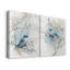 «Blossoms and Bluebird» - Toile tendue avec châssis I-Premium - prête à être accrochée-1355010429