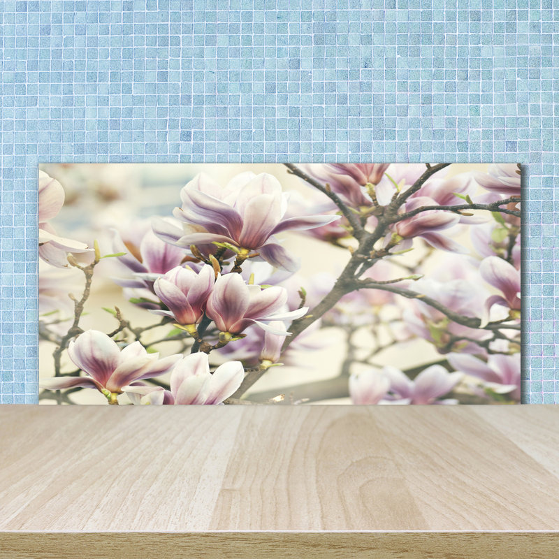 Lunamarie 50cm W x 100cm L Glass Peel and Stick Panel