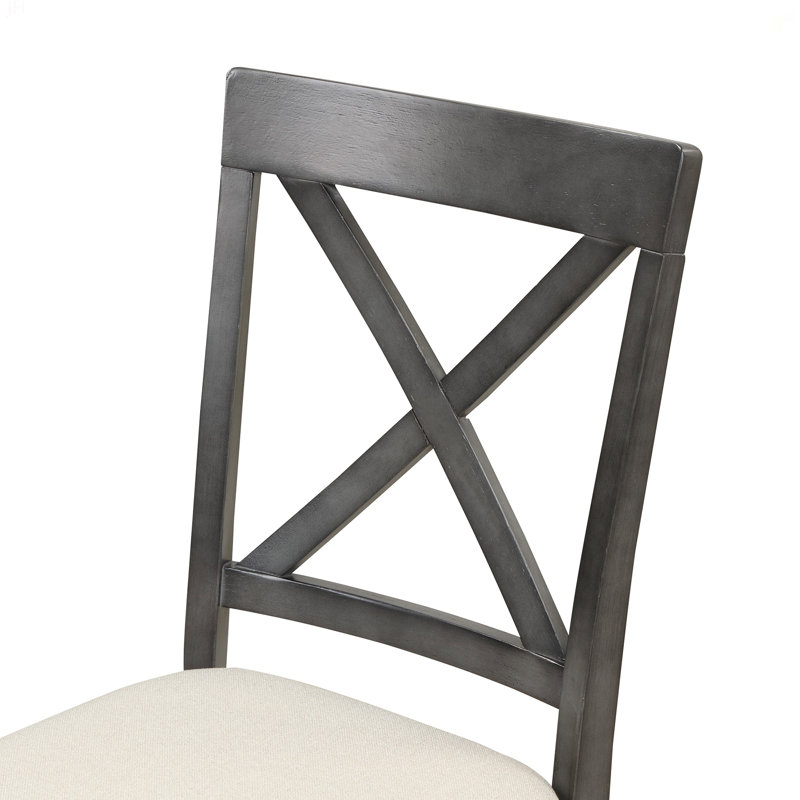 Ensemble de table et chaises de salle à manger 5 pièces pour 4 personnes, table de cuisine en bois massif avec 4 chaises