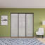 3 portes de placard coulissantes en verre givré, paravent-55388065-55388057