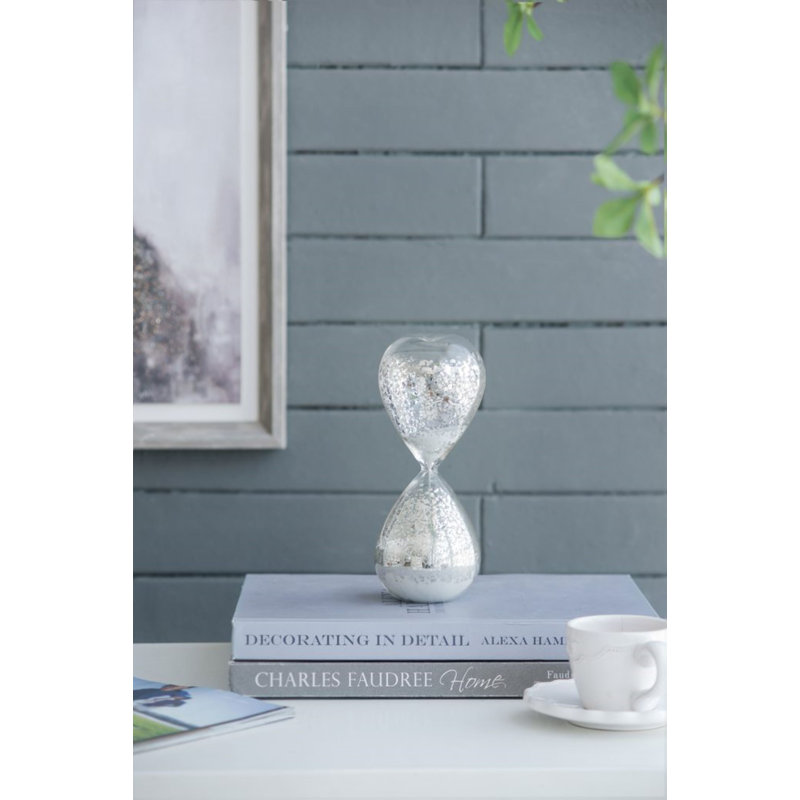 Hagan Hourglass, Silver/White