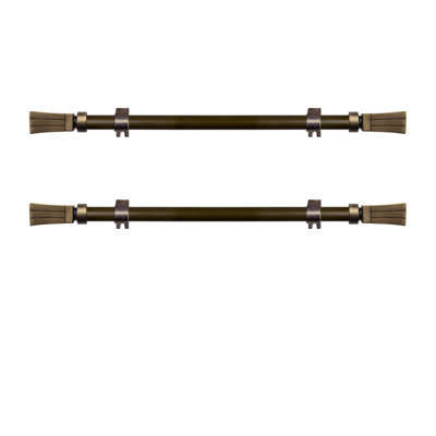 Tringle à rideaux simple réglable 12 "à 20" 0,63 "