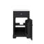 Meuble-lavabo de 20 po avec évier et support d'armoire à fermeture silencieuse avec tablettes réglables-1390222235