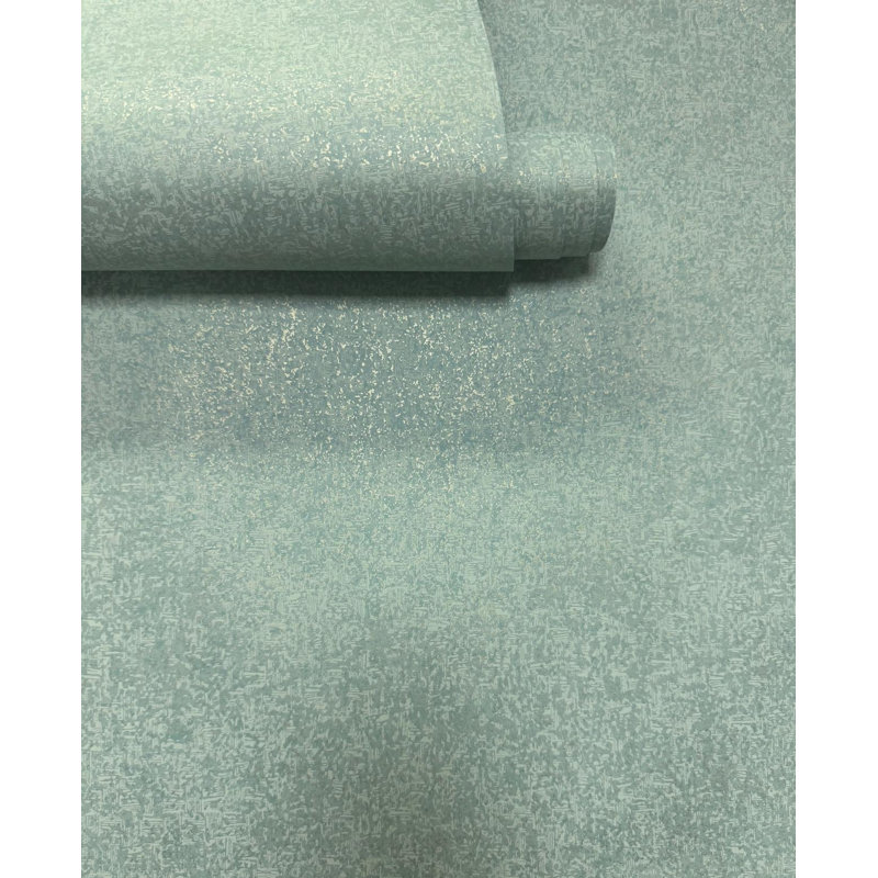 New Touch Collection Shimmery Crackle Wallpaper Roll, Blue-Green