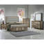 1pièce lit grand contemporain tapissier tête de lit capitonné Channel-829953961