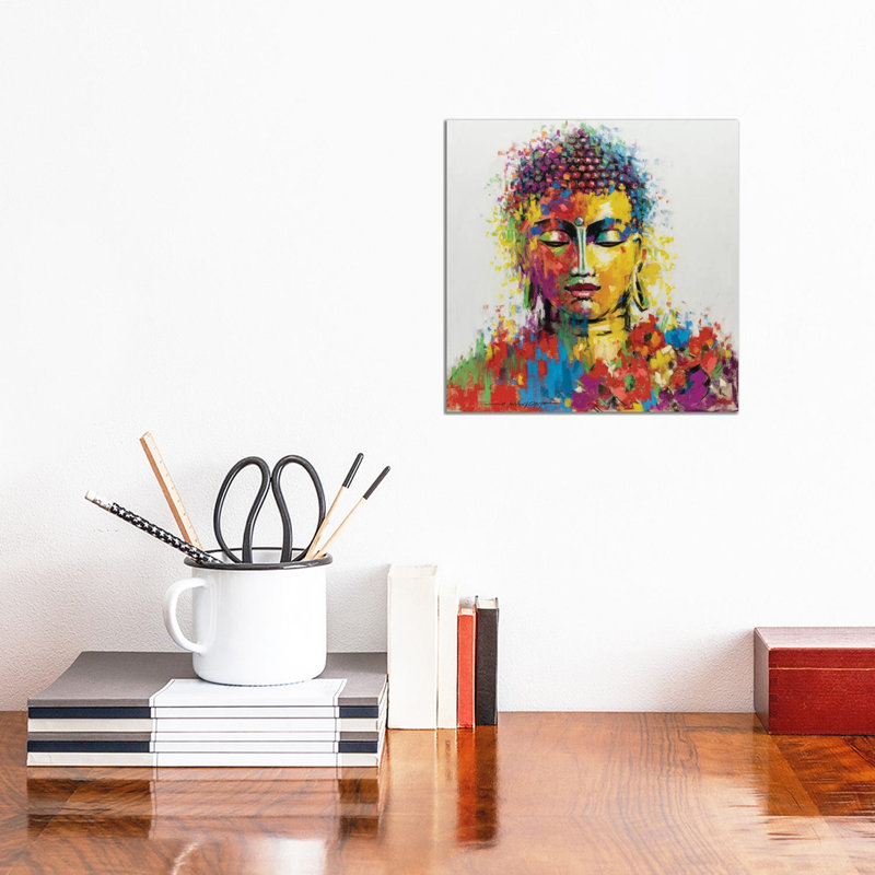 Bouddha par E.A. Orme - Imprimé, H 12 po x l 12 po x P 0,75 po