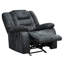 Fauteuil inclinable manuel oscillant 40 po avec accoudoirs coussinés Blagota