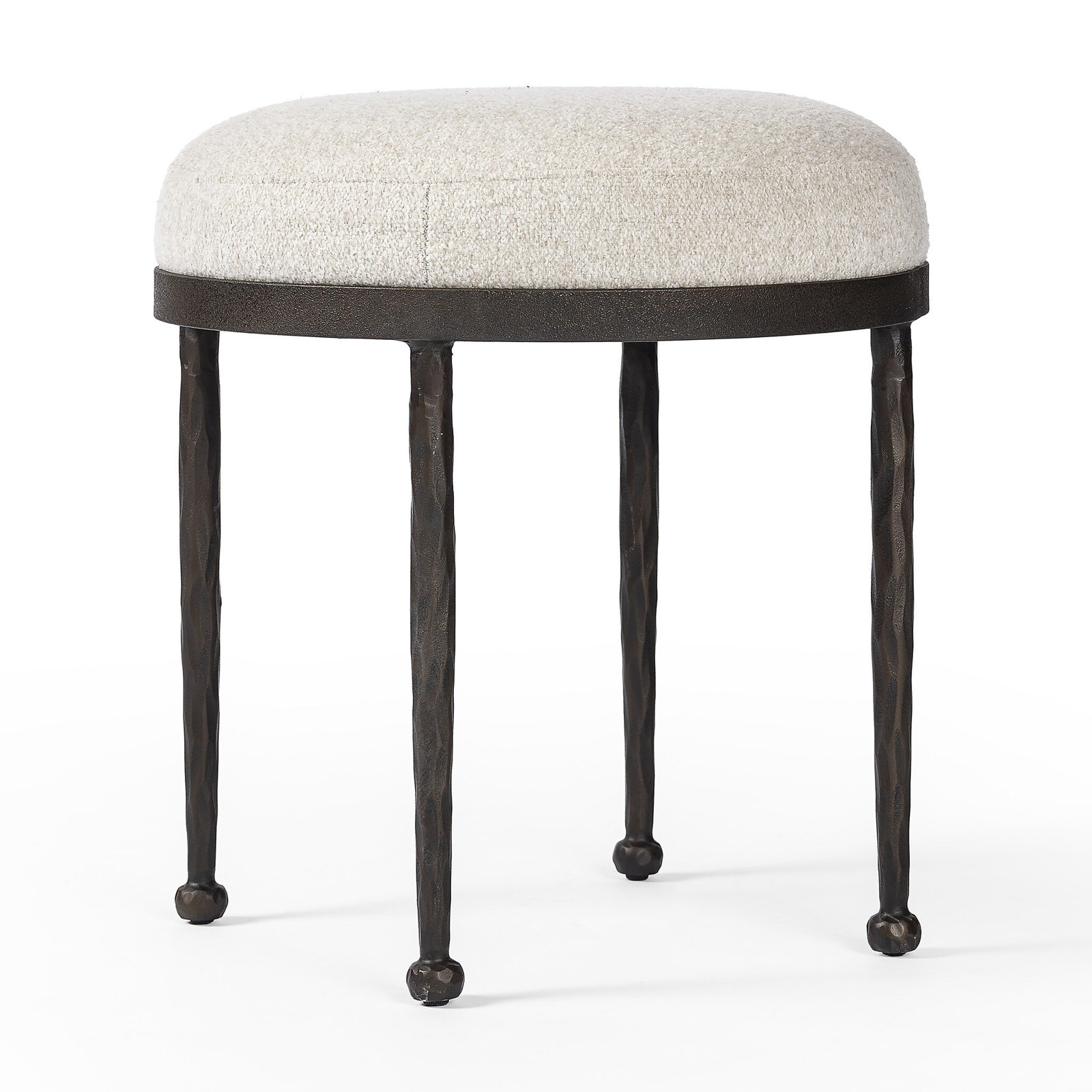Concrete Accent Stool, Crete Pebble Polypropylene