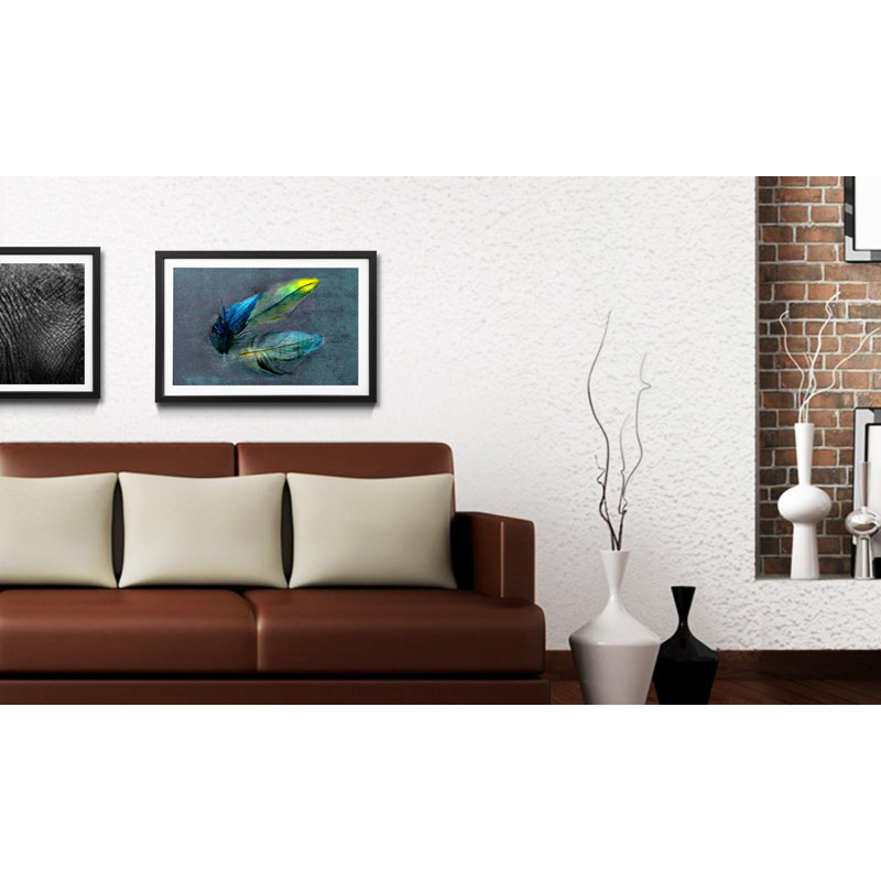 Streetart Easiness - Single Picture Frame Print, 64cm H x 84cm W x 2.2cm D