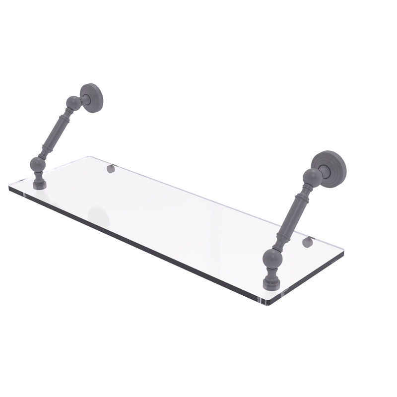 Tablette flottante Beresford, Gris mat, H 7,3 po x l 24 po x P 8 po