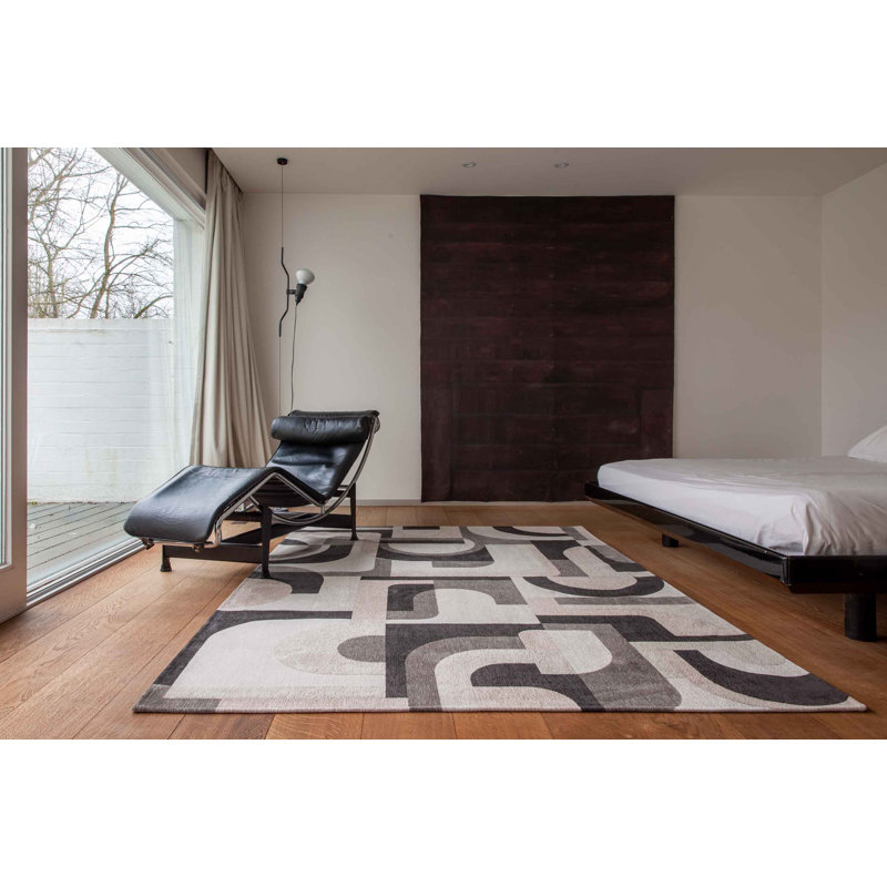 Geometric Recycled P.E.T Area Rug, Runner 80 x 250cm