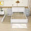 Lit plateforme Arlott avec lit gigogne simple TG, tablettes et lattes-1153140755