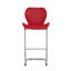 Ensemble de table de bar vice et tabouret de bar rouge